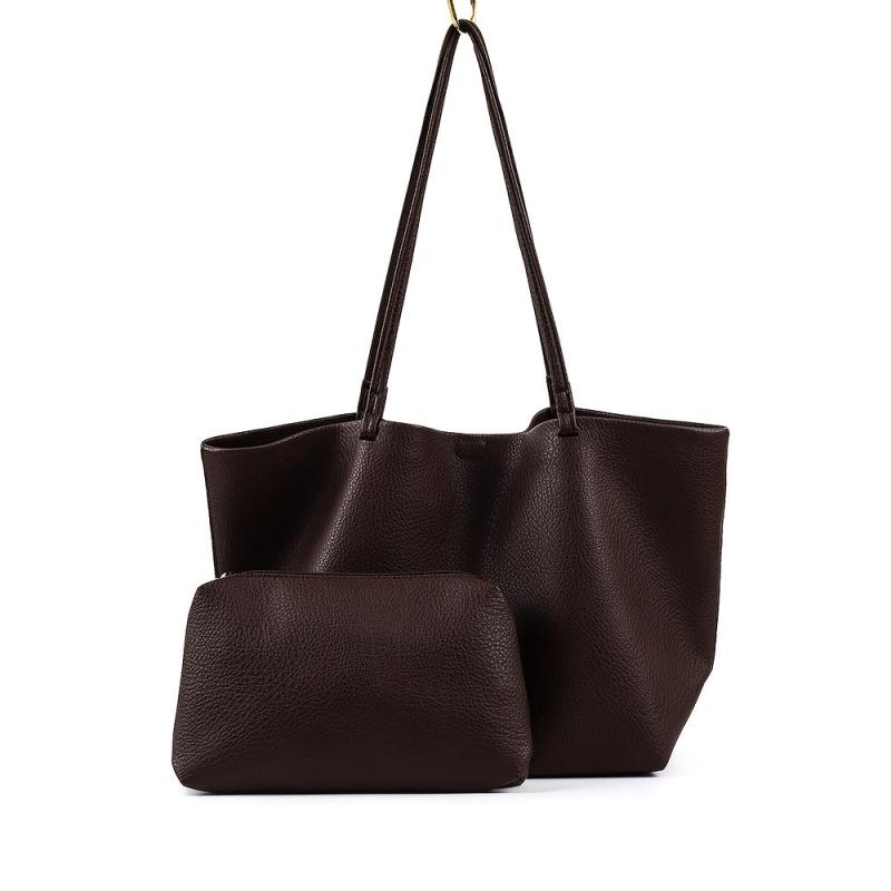Minimalist Solid Tote Bag Large Capacity Shoulder Bag