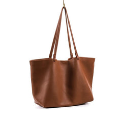 Minimalist Solid Tote Bag Large Capacity Shoulder Bag