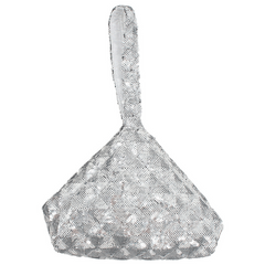Sequins Decor Satchel Bag Glitter Evening Handbag for Party