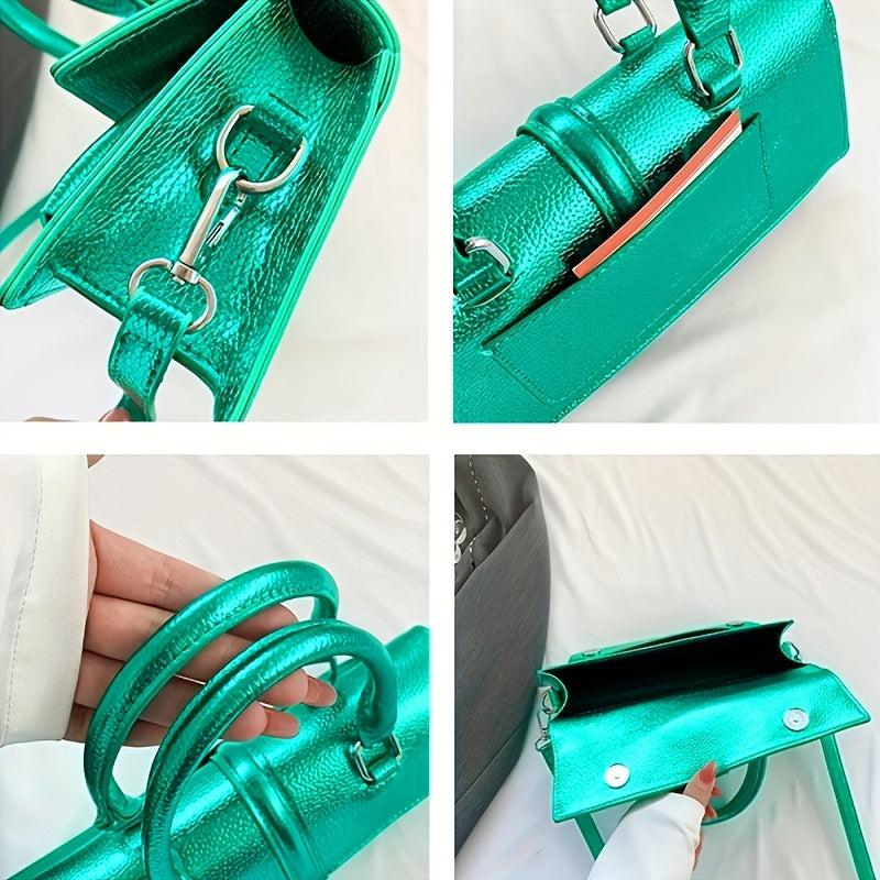 Y2K Crossbody Bag PU Shoulder Bag Women's Casual Handbag