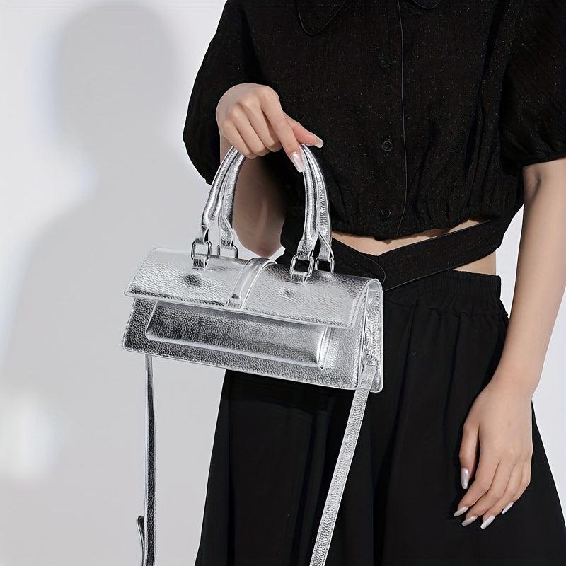 Y2K Crossbody Bag PU Shoulder Bag Women's Casual Handbag