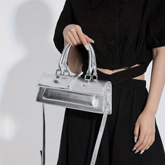 Y2K Crossbody Bag PU Shoulder Bag Women's Casual Handbag