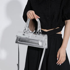 Y2K Crossbody Bag PU Shoulder Bag Women's Casual Handbag