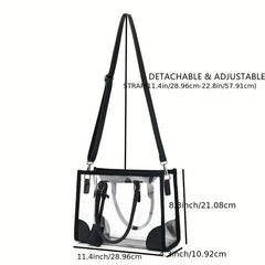 Clear PVC Tote Bag Waterproof Beach Stadium Concerts