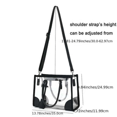 Clear PVC Tote Bag Waterproof Beach Stadium Concerts