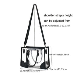 Clear PVC Tote Bag Waterproof Beach Stadium Concerts