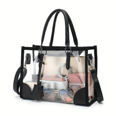 Clear PVC Tote Bag Waterproof Beach Stadium Concerts