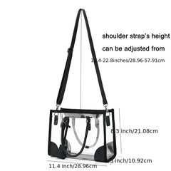 Clear PVC Tote Bag Waterproof Beach Stadium Concerts