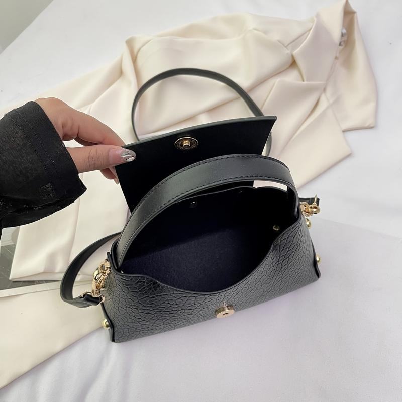 Vegan Crossbody Bag PU Shoulder Bag Women's Casual Stylish Handbag & Purse