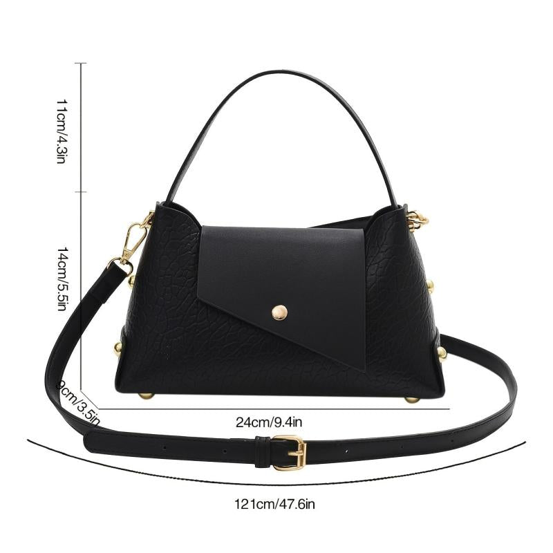 Vegan Crossbody Bag PU Shoulder Bag Women's Casual Stylish Handbag & Purse