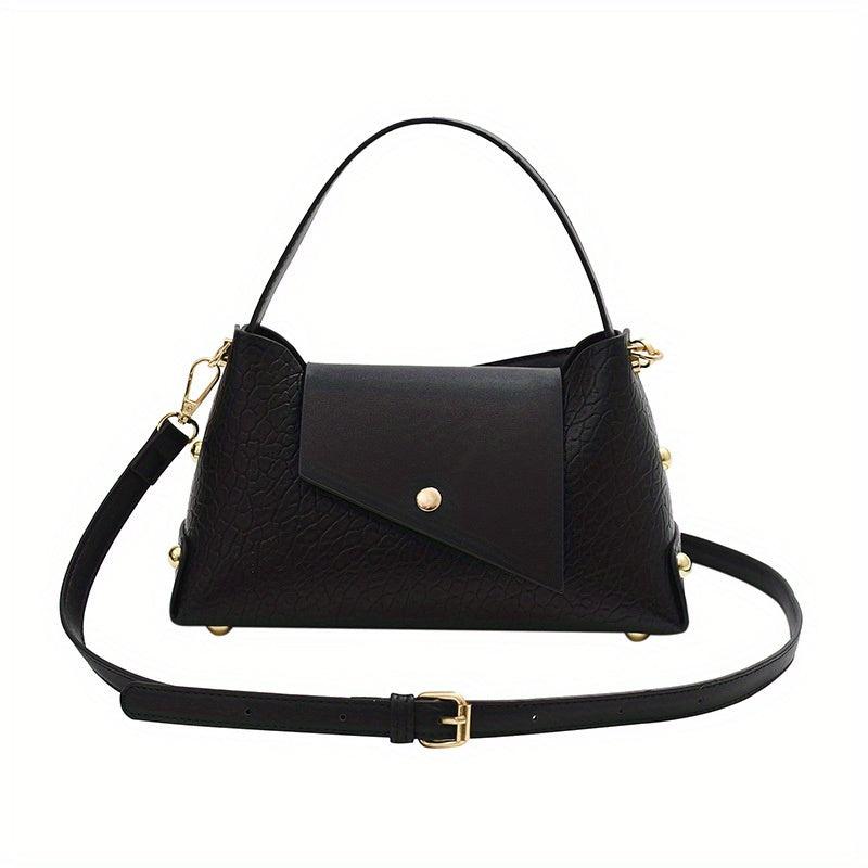 Vegan Crossbody Bag PU Shoulder Bag Women's Casual Stylish Handbag & Purse