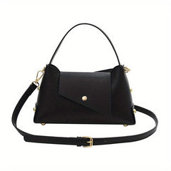 Vegan Crossbody Bag PU Shoulder Bag Women's Casual Stylish Handbag & Purse