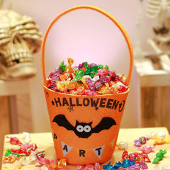 Halloween Pumpkin Mini Handbag Non woven Ghost Skull Pumpkin Elf Gift Bag
