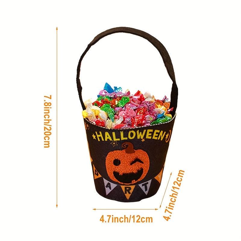 Halloween Pumpkin Mini Handbag Non woven Ghost Skull Pumpkin Elf Gift Bag