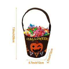 Halloween Pumpkin Mini Handbag Non woven Ghost Skull Pumpkin Elf Gift Bag
