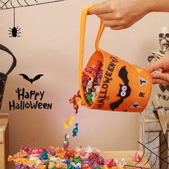 Halloween Pumpkin Mini Handbag Non woven Ghost Skull Pumpkin Elf Gift Bag