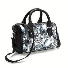 Halloween Ghost Skull Print Boston Bag