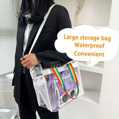 Clear PVC Beach Tote Large Capacity Waterproof Bag