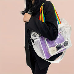 Clear PVC Beach Tote Large Capacity Waterproof Bag