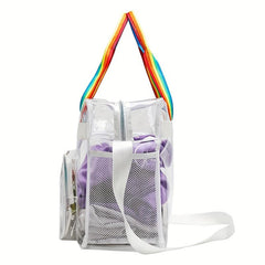 Clear PVC Beach Tote Large Capacity Waterproof Bag