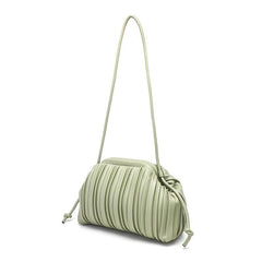 Niche Ruched Shoulder Bag Solid Pleated Cloud Handbag