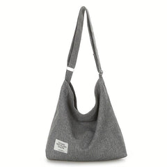 Casual Minimalist Shoulder Bag All Match Canvas Crossbody Bag Handbag