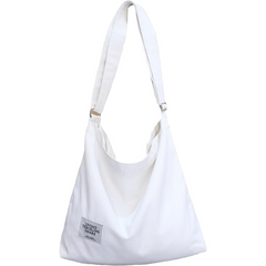 Casual Minimalist Shoulder Bag All Match Canvas Crossbody Bag Handbag