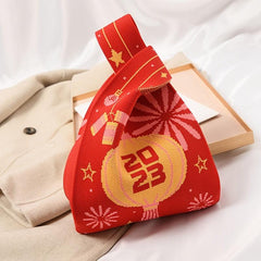 Bunny Pattern Handbag Chinese Year Crochet Bag