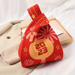 Bunny Pattern Handbag Chinese Year Crochet Bag