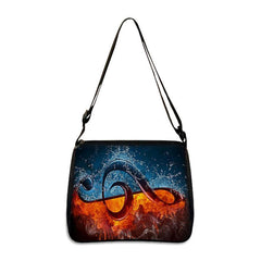 Tape Recorder Print Crossbody Bag Music Lover Shoulder Bag