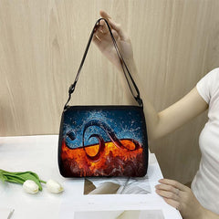 Tape Recorder Print Crossbody Bag Music Lover Shoulder Bag