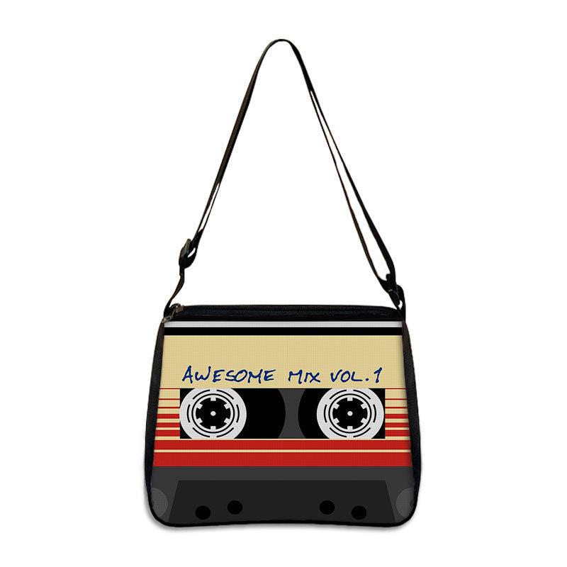 Tape Recorder Print Crossbody Bag Music Lover Shoulder Bag