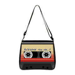 Tape Recorder Print Crossbody Bag Music Lover Shoulder Bag