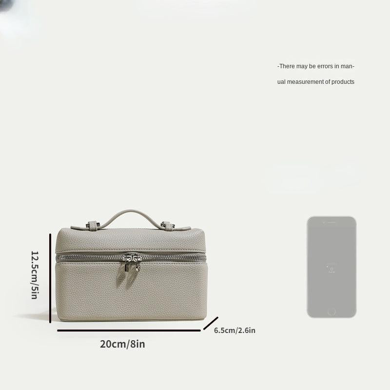 Mini Solid Satchel Crossbody Bag PU Leather Waterproof Square Handbag