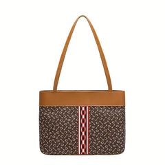 Vintage Geometric Tote Bag Retro Satchel Handbag For Commute