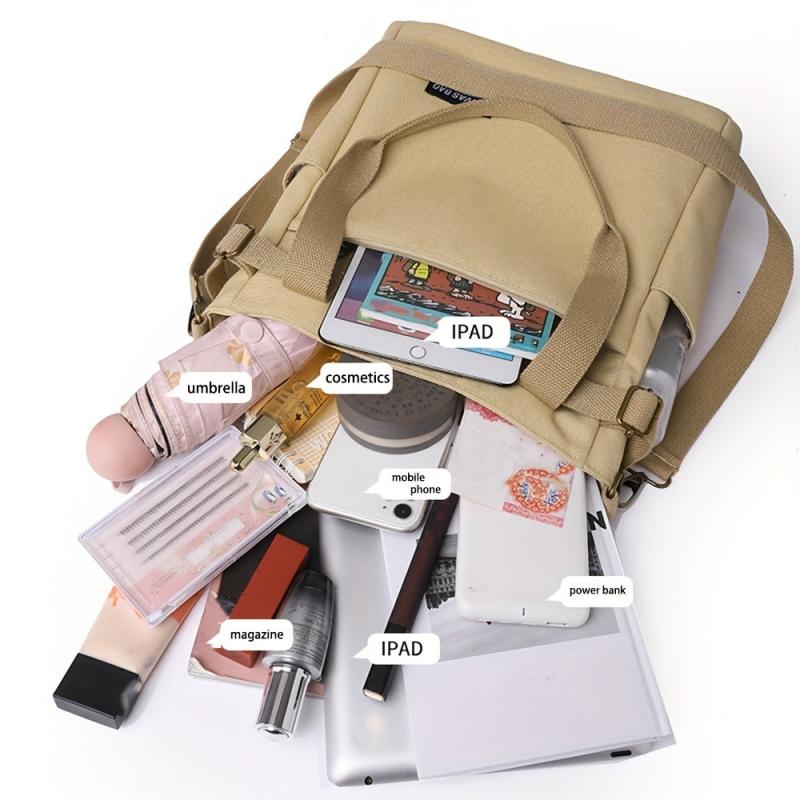 Stylish Canvas Crossbody Bag with Large Capacity