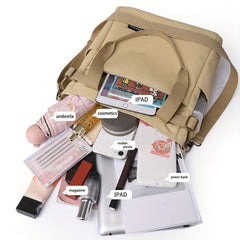 Stylish Canvas Crossbody Bag with Large Capacity