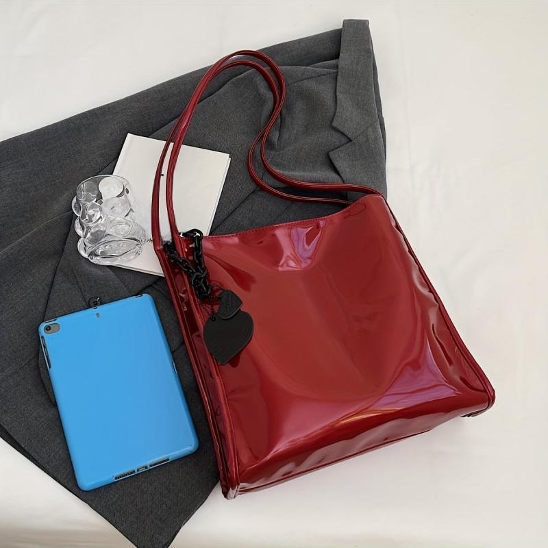 Large Capacity Hobo Bag PU Shoulder Satchel Women's Casual Handbag