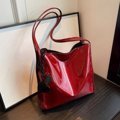 Large Capacity Hobo Bag PU Shoulder Satchel Women's Casual Handbag