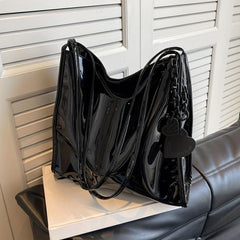 Large Capacity Hobo Bag PU Shoulder Satchel Women's Casual Handbag