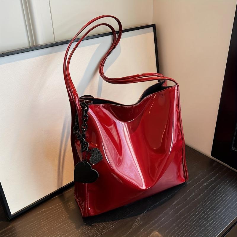 Large Capacity Hobo Bag PU Shoulder Satchel Women's Casual Handbag
