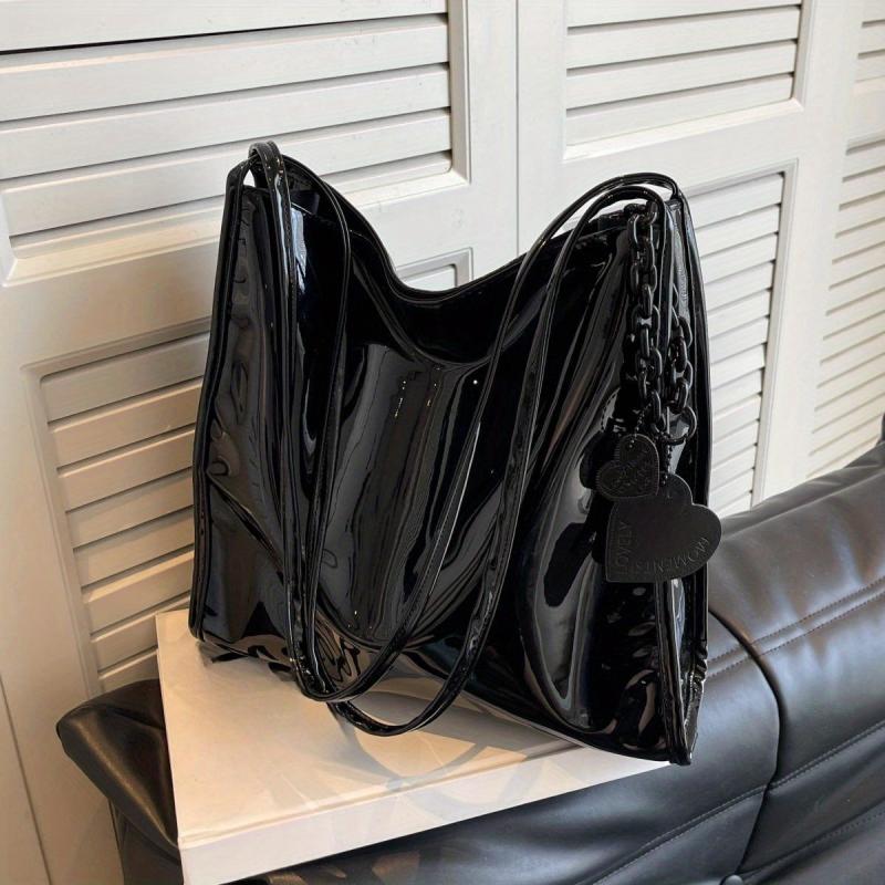 Large Capacity Hobo Bag PU Shoulder Satchel Women's Casual Handbag