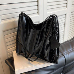 Large Capacity Hobo Bag PU Shoulder Satchel Women's Casual Handbag