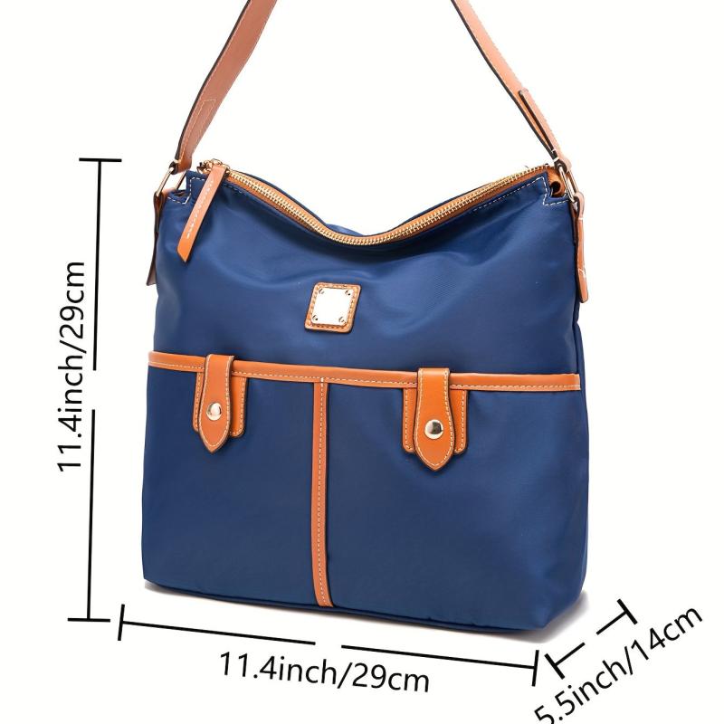 Large Capacity Shoulder Bag with Multiple Pockets for Everyday Use