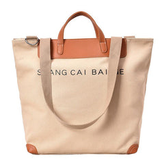 Vintage Canvas Tote Bag Large Capacity Women's Handbag
