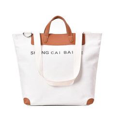 Vintage Canvas Tote Bag Large Capacity Women's Handbag