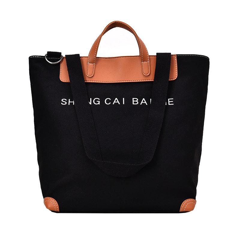 Vintage Canvas Tote Bag Large Capacity Women's Handbag