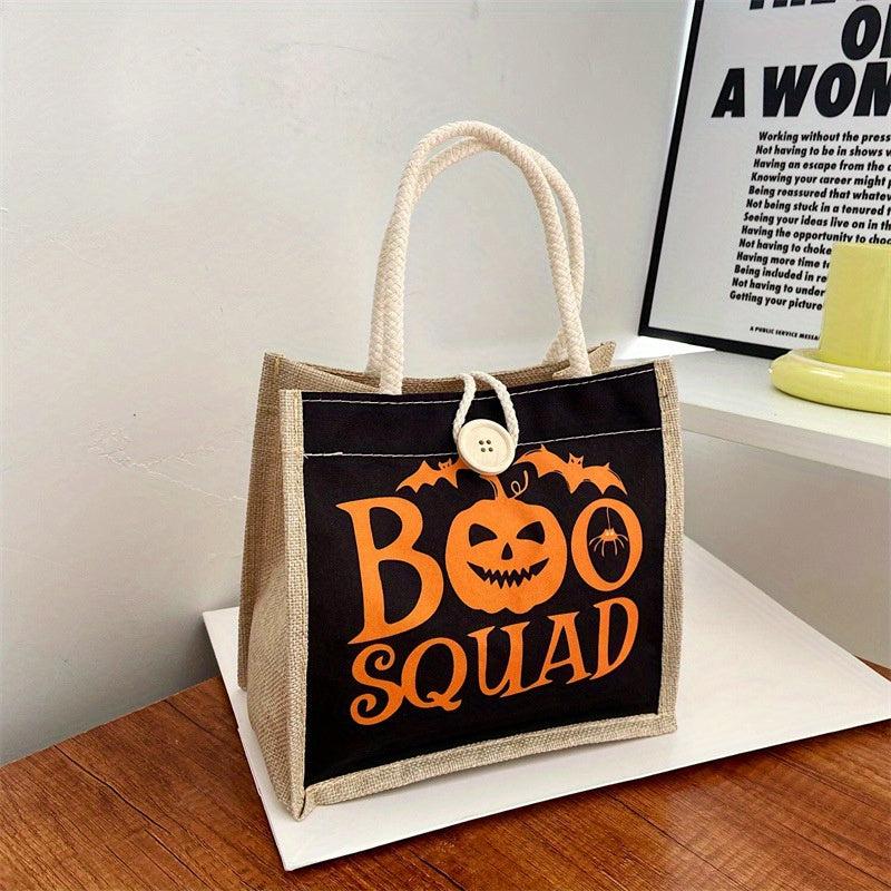 Halloween Pumpkin Ghost Skull Lunch Bag Christmas Gist Tote Bags