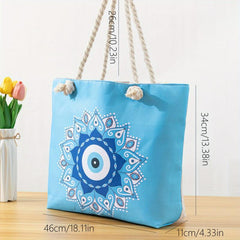 Large Capacity Tote Bag Beach Shoulder Bag Handbag Grocery Shopping Travel