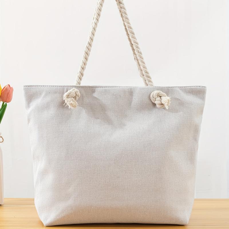 Large Capacity Tote Bag Beach Shoulder Bag Handbag Grocery Shopping Travel